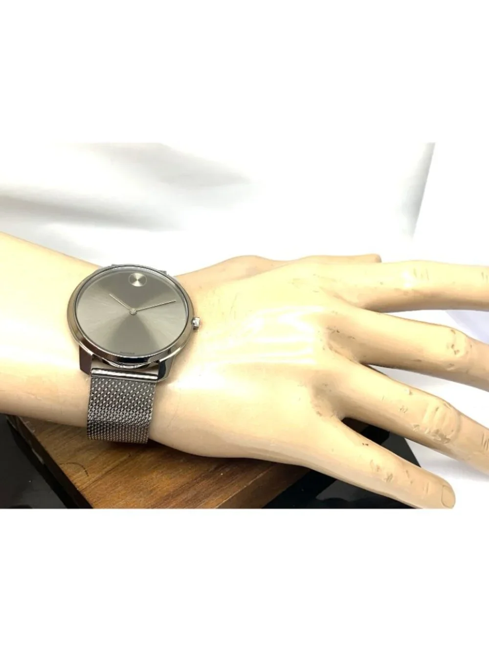 Movado Men's Watch 3600599 Bold Swiss Quartz Gray Dial Gunmetal Steel Band 42mm
